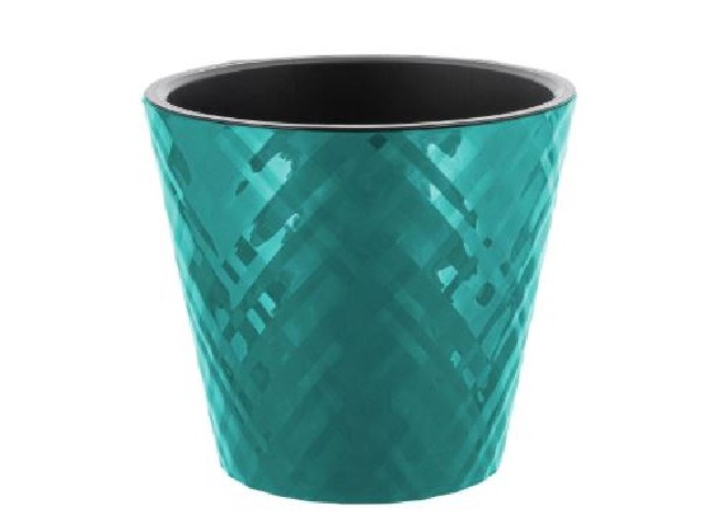 Горшок для цветов InGreen Manhattan D190мм, 3,3л c дренажной вставкой, тропический лес